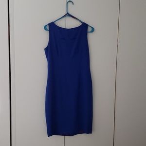 Blue, knee length dress